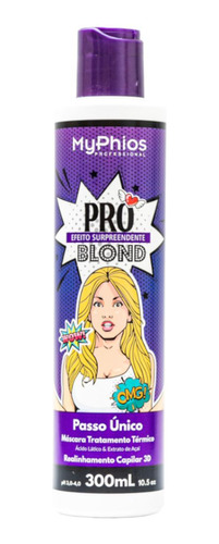 Progressiva Proliss Blond 300ml Passo Único Myphios