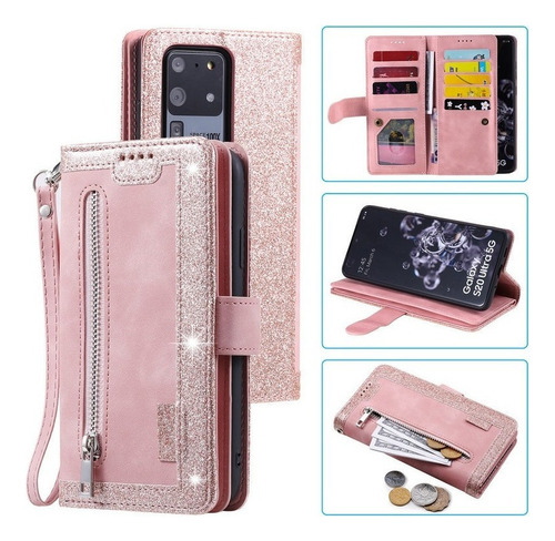 Fundas Para Samsung Cartera De Tarjetero Con Cremallera Z