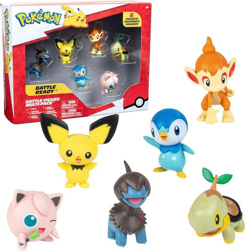 Jazwares Pokemon Multipack X6 Battle Ready Juguete Muñecos