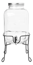 Comprar Frasco Dispenser Con Canilla 4 Litros Vidrio Limonada Jugos