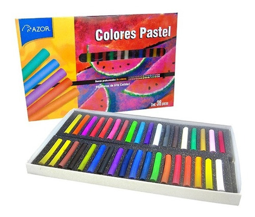 Set Colores Gis Pastel Secos 36 Pzas. Stafford 