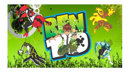 Adesivo Infantil Ben 10 - Quartos - Guarda Roupos -  9m²