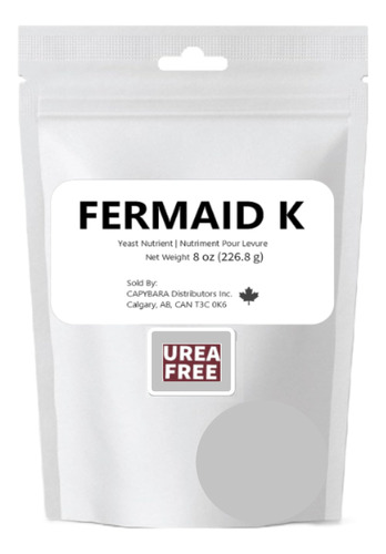 Nutriente Xa Levadura Fermaid K 226.8 G Fermentación Bebidas