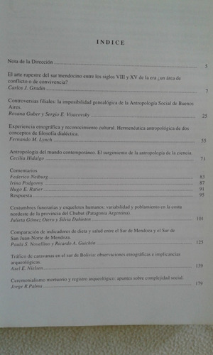 Relaciones-sociedad Argentina De Antropologia- (Usado)