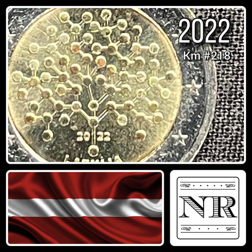 Letonia - 2 Euros - Año 2022 - N #218 - Educación Financiera