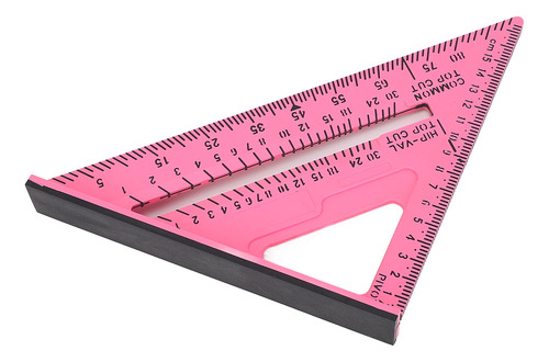 Regla De Carpintería Triangular De 7 Pulgadas, Material Plás
