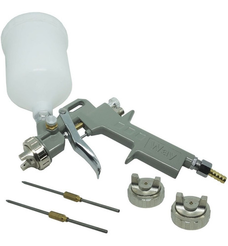 Pistola Para Pintura Automotiva 600ml C 3 Bicos 1.2 1.5 1.8