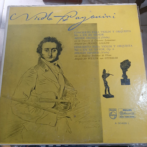 Vinilo Arthur Grumiaux Herman Krebbers Paganini Cl2