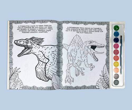 Livro Dinossauros - Livro Para Pintar Com Aquarela, De On Line A (instituição). On Line Editora, Capa Mole, Edição 6 Em Português, 2022