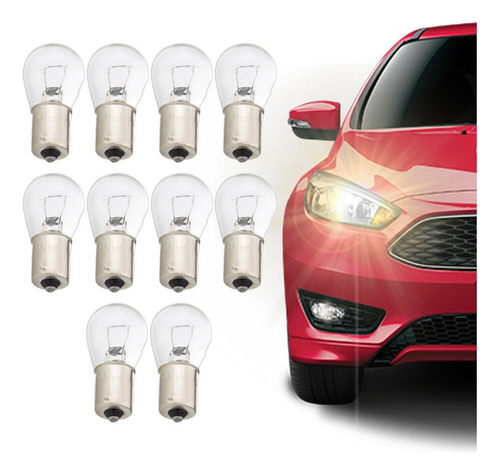 Caixa C/ 10 Lâmpadas Automotiva Py21w 12v Bau15s 21w
