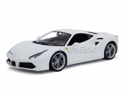 Ferrari 488 Gtb Bburago 1:18 Branco Bur-16008-br