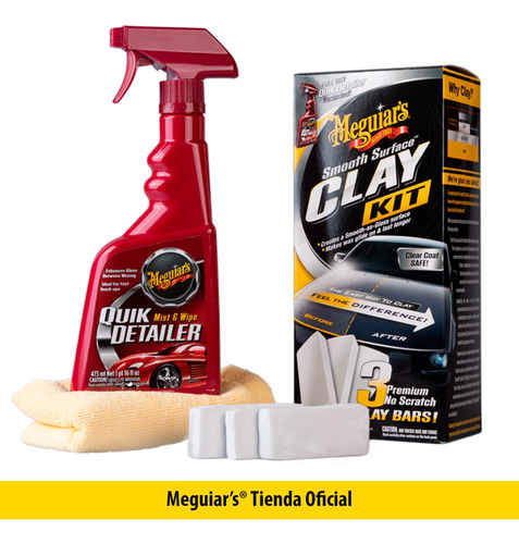 Imagen 1 de 8 de Kit De Descontaminado Meguiars Smooth Surface Clay Kit