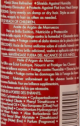 Aceite De Argán Creme Of Nature 4 Oz. Brillo Mist