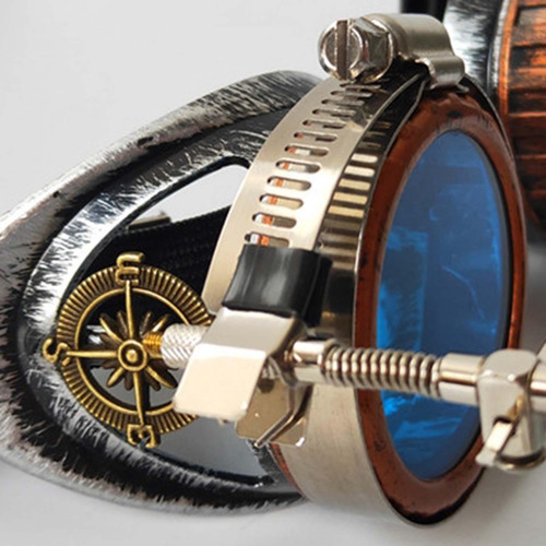 5 Mujeres Hombres Steampunk Gafas Fiesta Lupa Ocular Foto