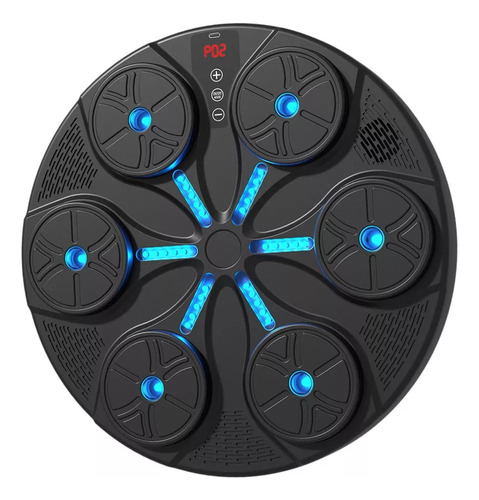 Máquina De Boxe De Música Eletrônico Parede Alvo Preto
