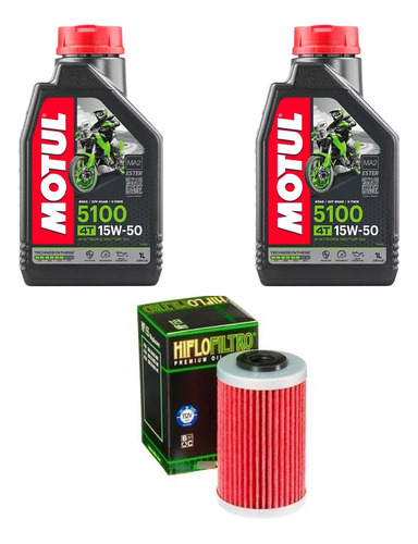 Kit Service Ktm Duke 200 Filtro + 2 Aceites Motul 15w50 Ryd