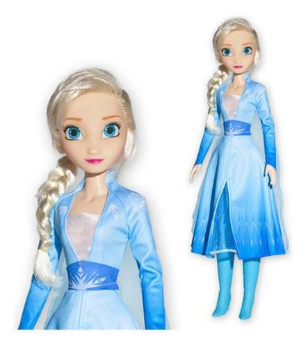 Boneca Elsa Frozen 2 Grande 55 Cm Disney  Princesa
