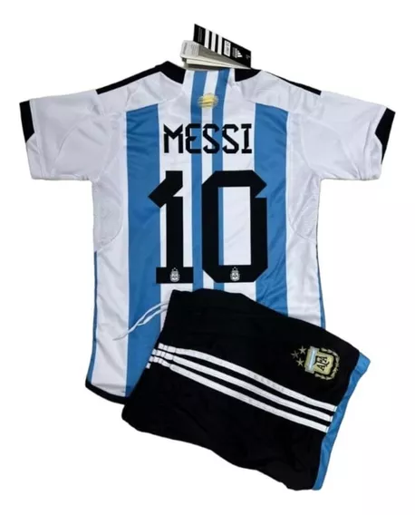 Jersey Messi #10 Infantil Argentina, Qatar 2022