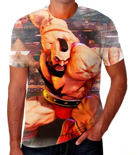 Camiseta oficial Street Fighter Futebol (rus) Zangief em Promoção na  Americanas