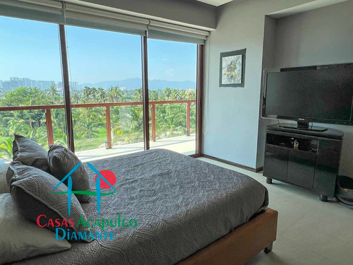 Cad La Isla Fiji R5. En Condominio De Playa. Terraza Con Vista A Las Áreas Comunes