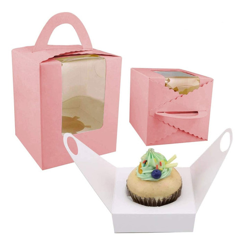 25pcs Cajas De Magdalenas Para Muffins Kekitos, Panquecitos