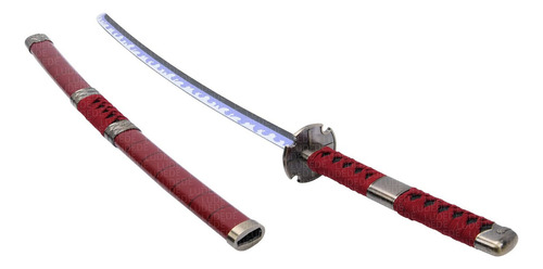 LUDEDE Roronoa Zoro Acero Katana - 104cm Kitetsu Anime One Piece Con Cinturón y Soporte - Espada Perfecta Para Cosplay, Colección