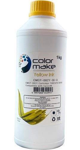 Tinta Compatible Epson Dye  1 Litro Color Make Amarillo