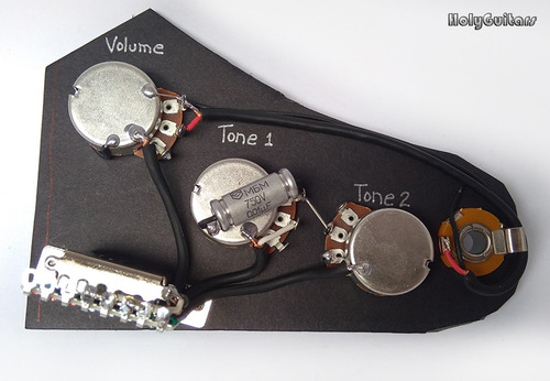 Imagem 2 de 4 de Kit Circuito Elétrico Blindado Holyguitars Shield Strato