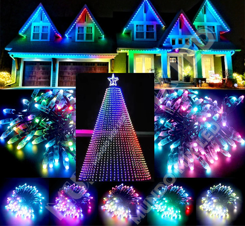 4000pcs Pixel Ponto Led Rgb 12mm Ws2811 12v Fita Endereçável