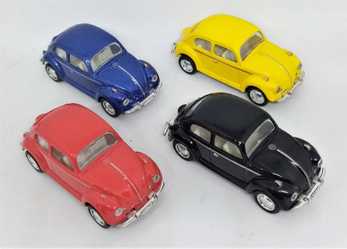 Kinsmart  Lote 4 Volkswagen Classical Beetle 1967 Esc 1:64