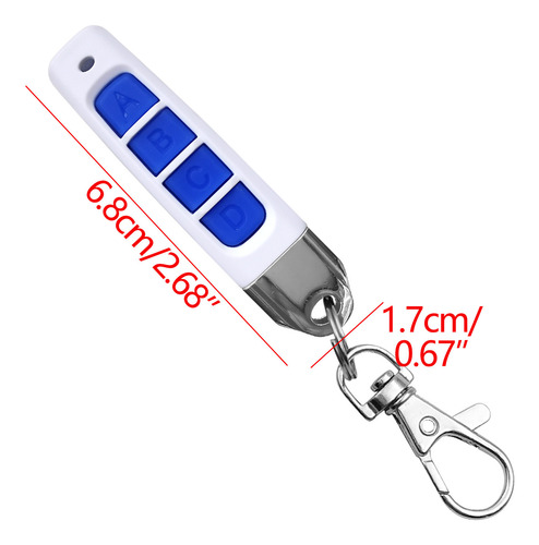 Llave Clon Con Control Remoto 433 Copias, Llave Para Puerta