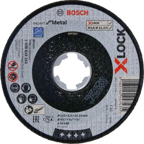 Imagen 1 de 1 de Disco De Corte X-lock Diám. 115mm X 2.5mm Bosch 2608619253