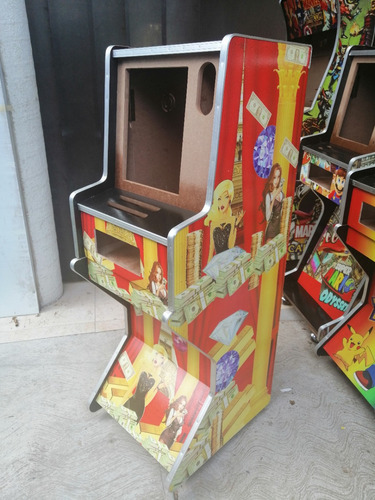Mueble Tragamonedas Loteria Pikachu Modelo Z Mdf Impreso (Usado)