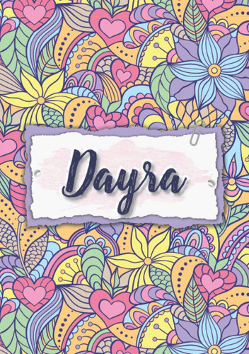 Libro: Dayra: Cuaderno A5 | Nombre Personalizado Dayra | Reg