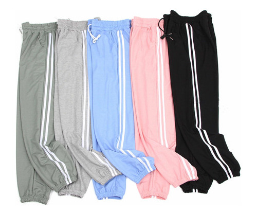 Pantalón Deportivo Jogger Buzo Mujer Algodón Verano L10