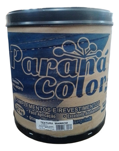 Textura 25kg Marrom Parana Color Acabamento Mate