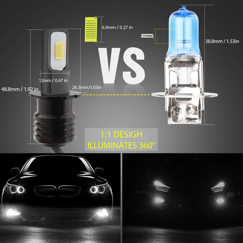 H7 H11 H16 9005 9006 H3 Bombillas De Luz Antiniebla Led