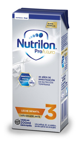 Oferta Bagó Nutrilon Profutura 3 Brick 200ml Por 30 Unid