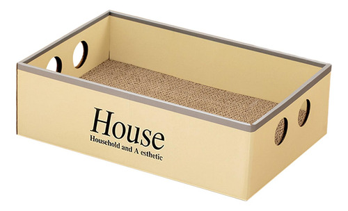 Caja Rascadora De Cartón Para Gatos, Salón Para Casa
