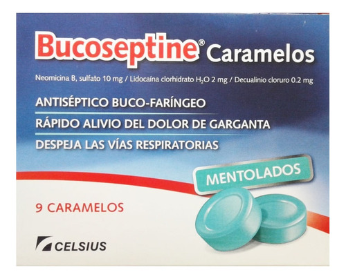Bucoseptine Mentolados X 9 Caramelos