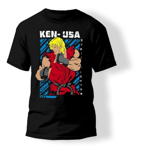 Playera Street Fighter Ryu Chun Li Ken Videojuego Gamer Arca