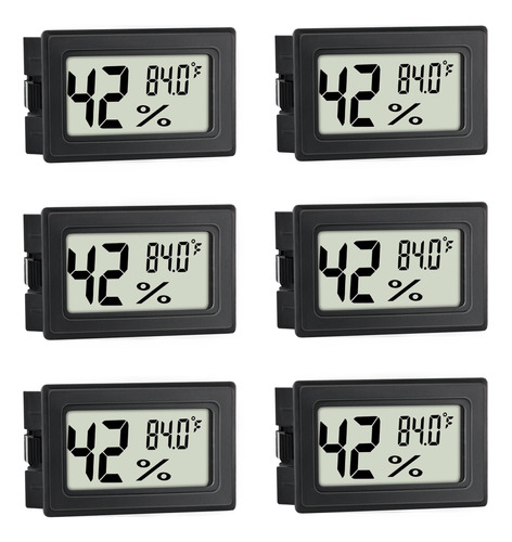 Mini Hygrometer Indoor Humidity Meter Hygrometer 6 Pack