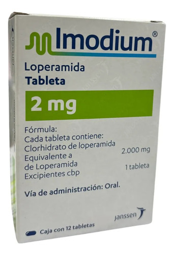 Imodium Tabletas 2 Mg, 12 Tabletas