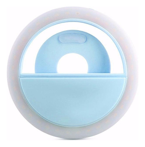 Anel De Luz Selfie Universal - Led Branco - Usb - 8 Cm