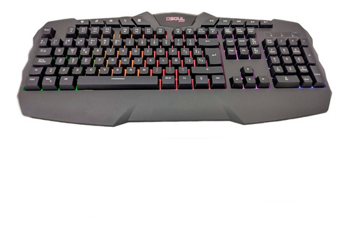 Imagen 7 de 12 de Teclado gamer Soul XK700 QWERTY inglés color negro con luz RGB USB