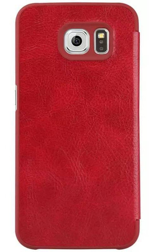 Carcasa Nillkin Qin rojo con diseño liso para Samsung Galaxy S6