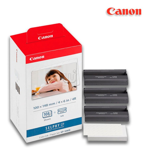 Imagen 5 de 5 de Tinta Y Papel Para Canon Selphy Kpin 108 Fotos