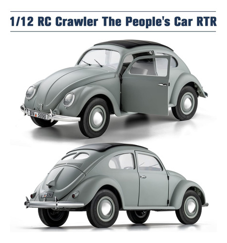 Rochobby 1/12 Rc Crawler El Coche Del Pueblo Rtr Gris Rtr 4-