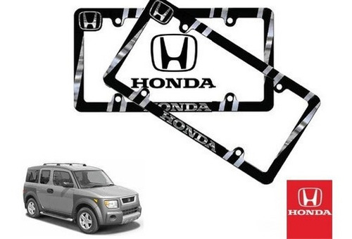 Par Porta Placas Honda Element 2.4 2006 Original