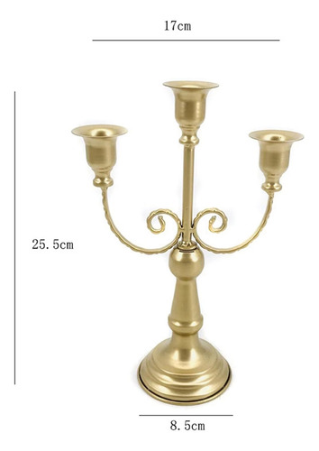 Candelabro De Metal, Centro De Mesa, Adorno Simple, Para Man